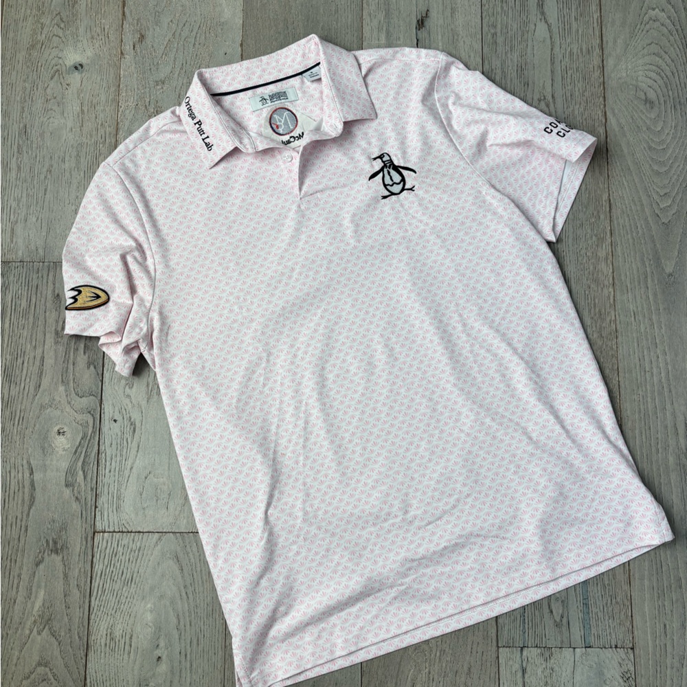 LIMITED EDITION Original Penguin By Munsingwear Light Pink Polo Shirt